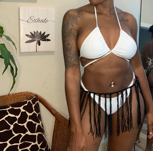 Fringed Crochet Skirt