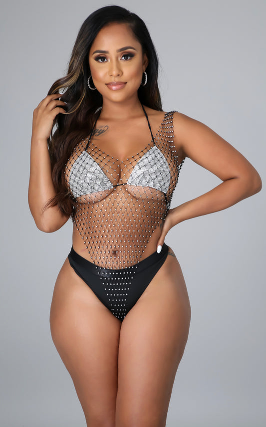 Diamonds are forever bodysuit coverup