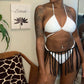 Fringed Crochet Skirt